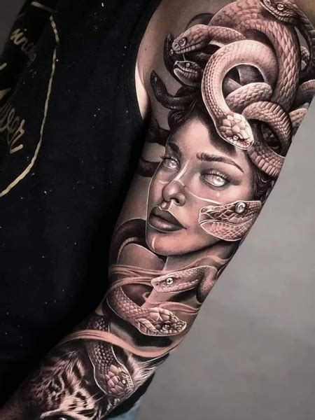 versace tattoo sleeve|medusa tattoo ideas for females.